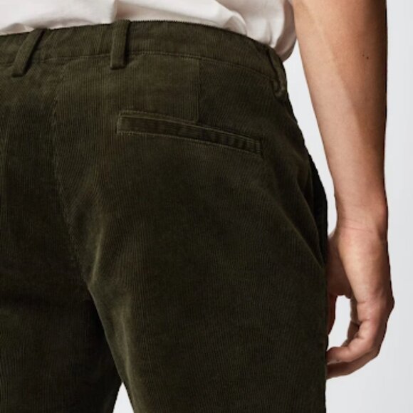 Men's Mango Tapered cropped Corduroy pants - Picture 7 of 11